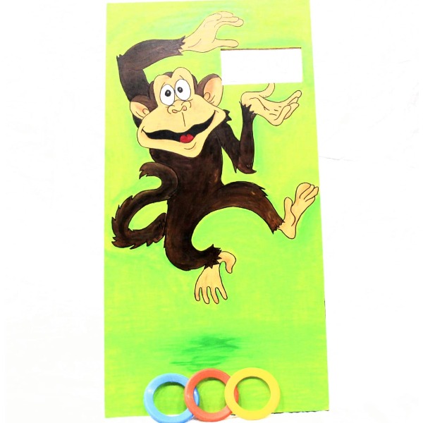 Monkey frisbee gooien Monkey frisbee gooien